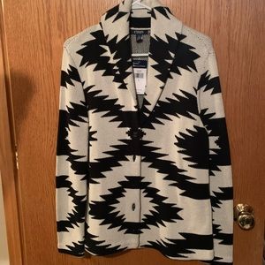 Chaps Southwest Soft Cotton Blazer Jacket, Size Large